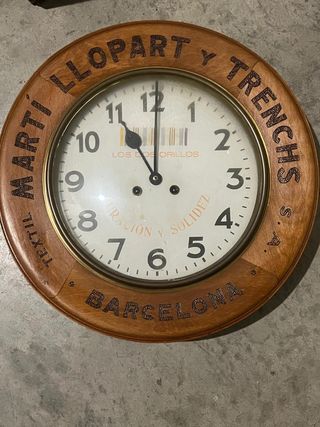 Reloj Marti Llopart y Trenchs Barcelona