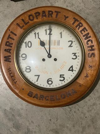 Reloj Marti Llopart y Trenchs Barcelona