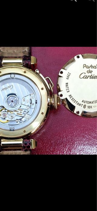 Reloj Cartier Pasha Oro y Morado