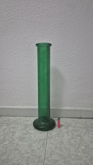 Jarrón Verde Grande Vidrio
