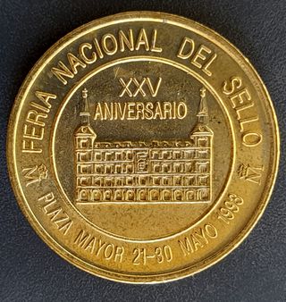 Medalla XXV Feria Nacional Sello FNMT