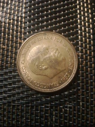 Moneda 2.50 Pesetas 1953 Francisco Franco