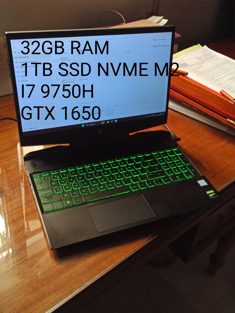 HP Gaming i7 32GB RAM 1TB SSD GTX 1650