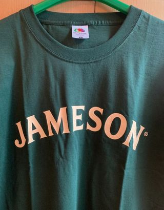 T-shirt Jameson Whiskey verde Fruit of the Loom