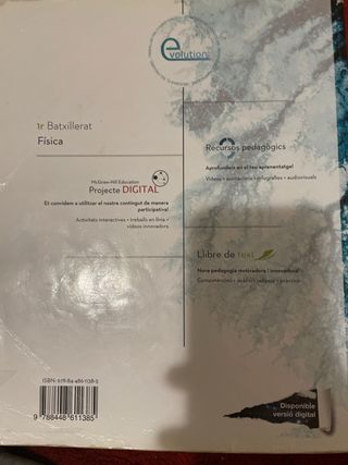 LA Fisica 1 Batxillerat. Catalunya. (Spanish Ed...