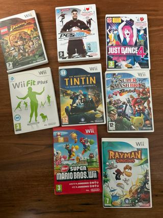 Lote 7 Juegos Wii, cada uno 2€