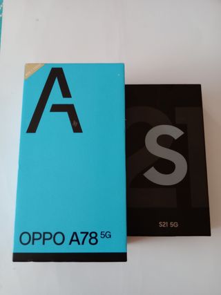 OPPO a 78 5g e Samsung Galaxy S21 5g
