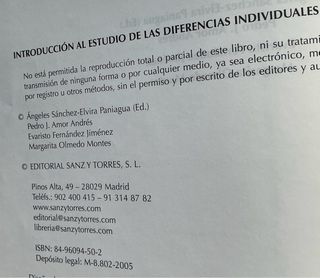 Introducción al estudio de las diferencias indi...