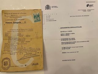 Vespa 150 Sprint del 1967 y documentación original