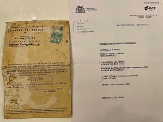 Vespa 150 Sprint del 1967 y documentación original