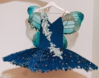 Tutú Ballet Profesional Niña Azul
