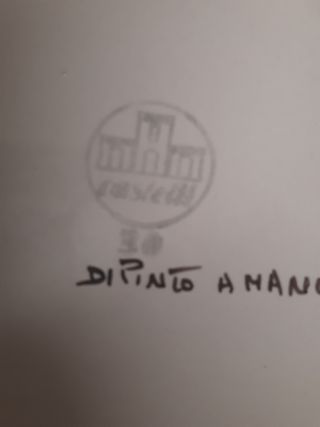 Orologio da parete vintage dipinto a mano