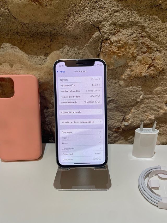 iPhone 12 mini 64gb + accessori