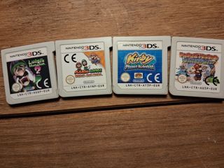 4 Juegos Nintendo 3DS: Luigi's Mansion 2, Mario & 