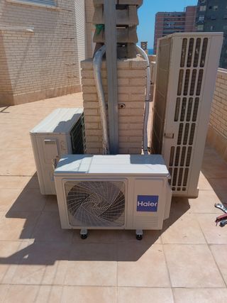 Se instala aires acondicionados,calentadore