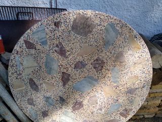 Conjunto mesa y 4 sillas de mimbre