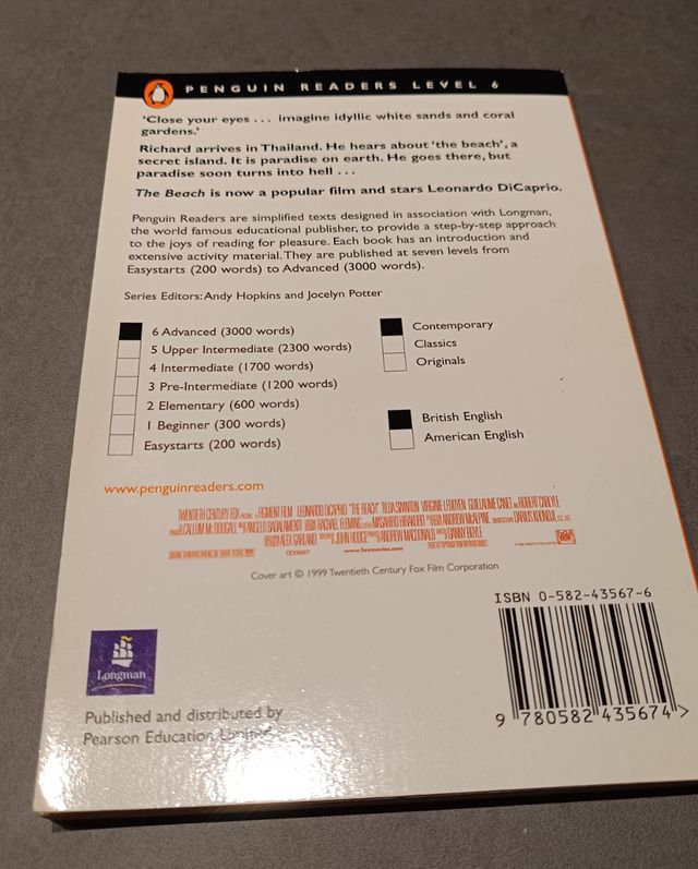 Libro THE BEACH en inglés (English)