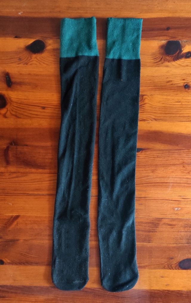 Parigine nere e verdi in cotone