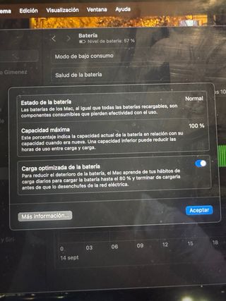 MacBook Apple Space Gray 16 G de RAM