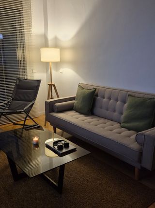 Mesa de centro de diseño cristal