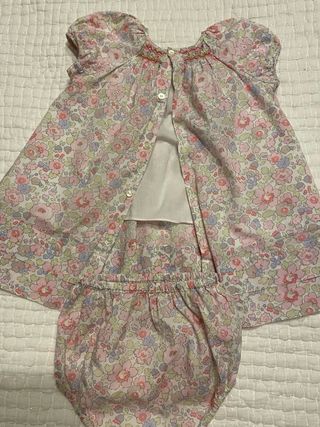 Vestido Jacadi 12 meses floral