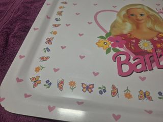 Bandeja Barbie con Corazón y Mariposas