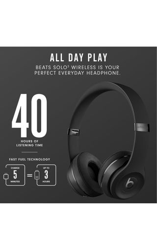 Beats Solo 3 Inalámbricos Negros ORIGINALES