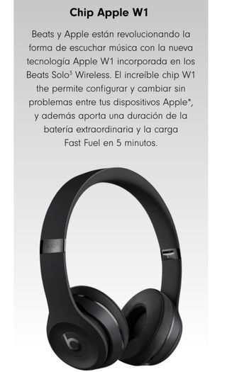 Beats Solo 3 Inalámbricos Negros ORIGINALES