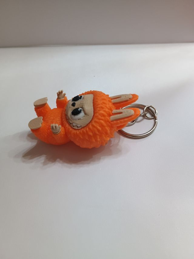 Llavero Labubu 3D Naranja