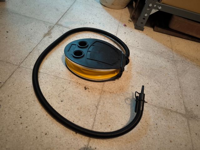 Inflador de pie para bicicleta