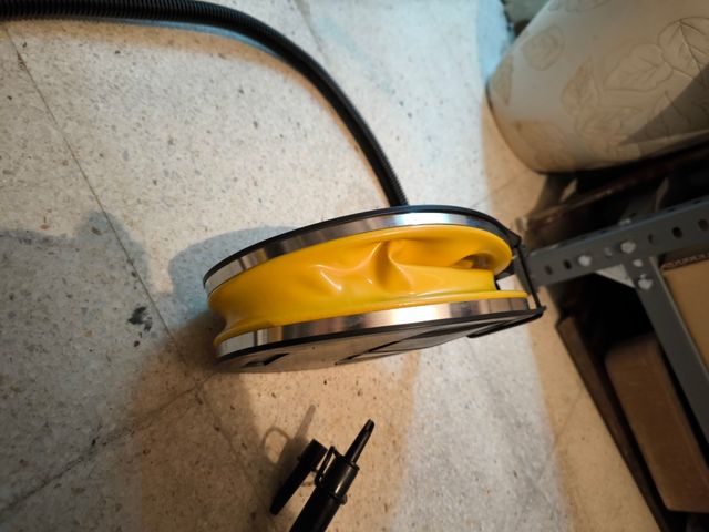 Inflador de pie para bicicleta