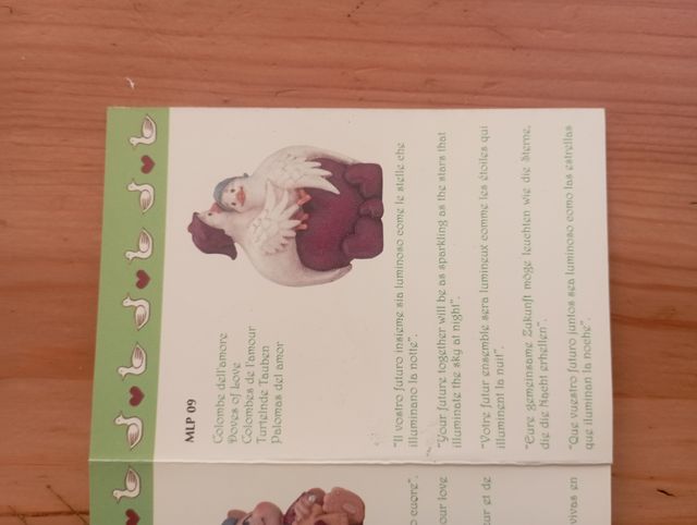 Statuette vintage colombine innamorate