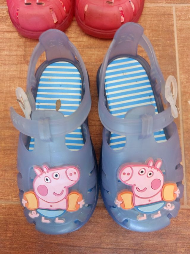 Lote 5 pares zapatos bebé niña verano