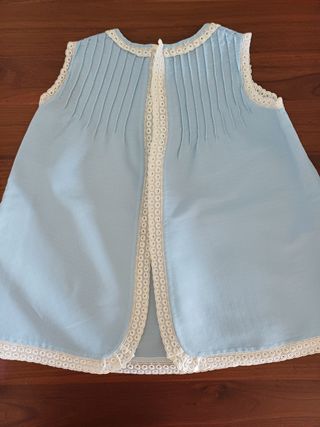 Vestidos bebé hecho a mano faldon bautizo