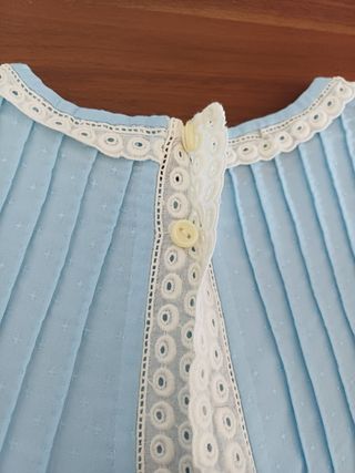 Vestidos bebé hecho a mano faldon bautizo