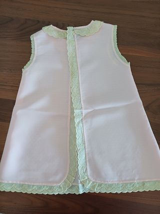 Vestidos bebé hecho a mano faldon bautizo