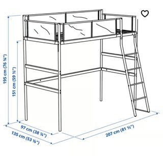 Cama alta IKEA Vitval