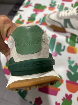 Zapatillas Lacoste Beige y Verde