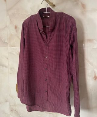 Camisa cuadros Zara Talla L
