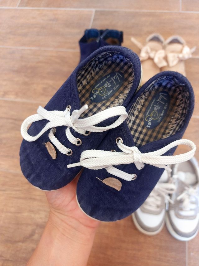 Lote 5 pares zapatos bebé niña invierno