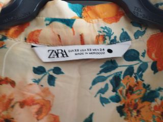 Conjunto Zara floral amarillo