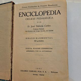 Enciclopedia Grado elemental 1943 - escolar
