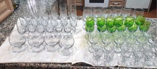 Cristalería Mesa retro Alta Calidad