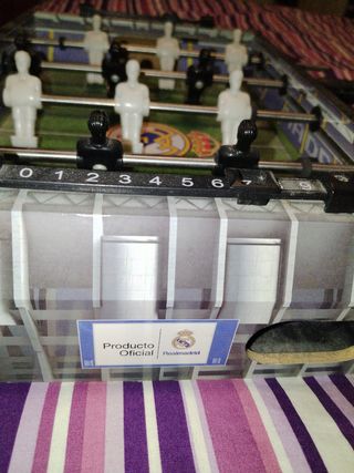 Futbolín Real Madrid Pequeño 35 cm * 22 cm