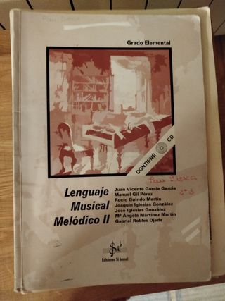 Lenguaje Musical Melódico II - Grado Elemental