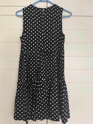 Vestido lunares negro y blanco T.S