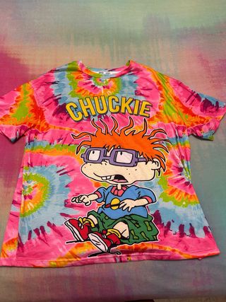 Camiseta Rugrats Chuckie Tie Dye Talla M