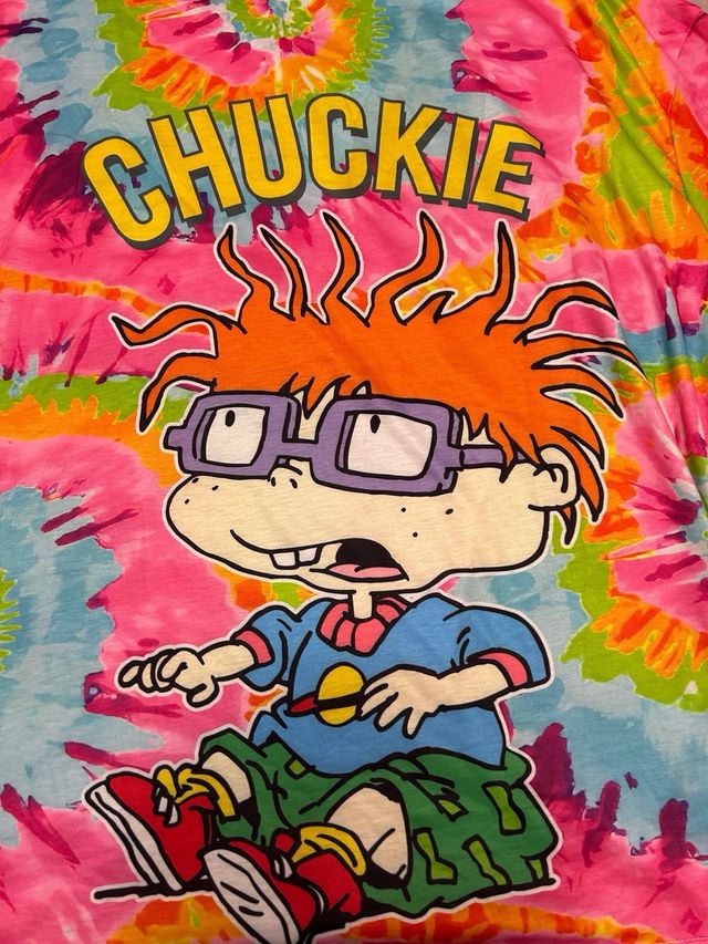 Camiseta Rugrats Chuckie Tie Dye Talla M
