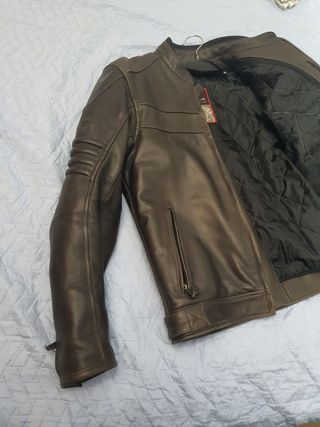 Chaqueta de cuero para moto Talla S
