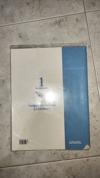 libro de Lengua, 1 Bachillerato